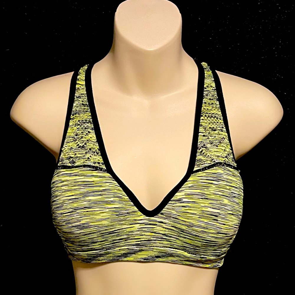 PINK Victoria’s Secret sports bra with padding green medium
